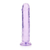 RealRock Crystal Clear Realistic 8″ fialové dildo s prísavkou 22 x 4 cm RealRock Crystal Clear Realistic 8″ fialové dildo s prísavkou 22 x 4 cm