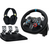 Logitech G29 Driving Force Steering Wheels & Pedals + G435 Headset, for PC, PS3, PS4, PS5, Black (991-000539) Logitech G29 Driving Force Steering Wheels & Pedals + G435 Headset, for PC, PS3, PS4, PS5, Black (991-000539)