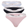 3PACK dámske tangá Tommy Hilfiger viacfarebná (UW0UW05530 0U4) L 3PACK dámske tangá Tommy Hilfiger viacfarebná (UW0UW05530 0U4) L