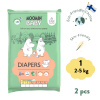 Moomin Baby 2 Newborn 3–6 kg (2 ks), eko plienky Moomin Baby 2 Newborn 3–6 kg (2 ks), eko plienky