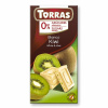 Torras Bezlepková biela čokoláda s kúskami kiwi bez pridaného cukru, so sladidlom (75g) Torras Bezlepková biela čokoláda s kúskami kiwi bez pridaného cukru, so sladidlom (75g)