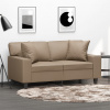 2místná pohovka s polštáři cappuccino 120 cm umělá kůže 3200865 2místná pohovka s polštáři cappuccino 120 cm umělá kůže 3200865