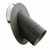 Prechodka dymovod Ø180 - keramický komín Ø200 / 45° / 2 mm, oceľ, čierna Prechodka dymovod Ø180 - keramický komín Ø200 / 45° / 2 mm, oceľ, čierna