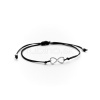 Čierny náramok nekonečno - L 048 K Čierny náramok nekonečno - L 048 K