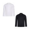 VL AGNI. Unisex kitchen jacket (190 g/m²) in cotton (35%) and recycled polyester (65%) - Čierna, XL VL AGNI. Unisex kitchen jacket (190 g/m²) in cotton (35%) and recycled polyester (65%) - Čierna, XL