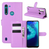 Peňaženkové kožené puzdro na Motorola Moto G8 Power Lite - Fialový Peňaženkové kožené puzdro na Motorola Moto G8 Power Lite - Fialový
