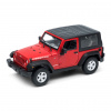 Welly Jeep Wrangler Rubicon (soft top) 1:24 červený Welly Jeep Wrangler Rubicon (soft top) 1:24 červený