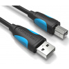 USB 2.0 A to USB-B printer cable Vention VAS-A16-B100 1m Black USB 2.0 A to USB-B printer cable Vention VAS-A16-B100 1m Black