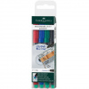 Faber-Castell: Multimark set alkoholových fixiek 0,6 mm 4 ks Faber-Castell: Multimark set alkoholových fixiek 0,6 mm 4 ks