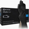 Mercator Medical Nitrilové jednorázové rukavice čierne bez púdru M 100ks Mercator Medical Nitrilové jednorázové rukavice čierne bez púdru M 100ks
