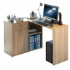 Rohový PC stôl, dub sonoma, KALIMERO Rohový PC stôl, dub sonoma, KALIMERO