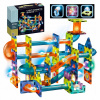 Magnetické stavebnicové kocky Svietiace Hračkársky Dráha Veľká Súprava XXL 110ks Magnetické stavebnicové kocky Svietiace Hračkársky Dráha Veľká Súprava XXL 110ks