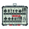BOSCH Sada frézovacích bitov, 15 ks, zmiešané, 1/4 BOSCH Sada frézovacích bitov, 15 ks, zmiešané, 1/4