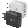 Nabíjačka USB 230V 4port, 1xUSB A, 3xUSB Typ C, 68W, Power Delivery, GaN, čierna Nabíjačka USB 230V 4port, 1xUSB A, 3xUSB Typ C, 68W, Power Delivery, GaN, čierna