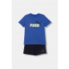 Detská bavlnená súprava Puma ESS 2 COLOR No. 1 Logo Tee and Shorts Set 686298 fialová 164 Detská bavlnená súprava Puma ESS 2 COLOR No. 1 Logo Tee and Shorts Set 686298 fialová 164