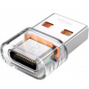Adaptér USB-A na USB-C - Sada 2 kusov - Konvertor - Priehľadný Adaptér USB-A na USB-C - Sada 2 kusov - Konvertor - Priehľadný