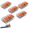 5x Rýchlospojka Inštalačná Svorka WAGO 221-415 pre VODIČ 5x0,2-4mm 5x Rýchlospojka Inštalačná Svorka WAGO 221-415 pre VODIČ 5x0,2-4mm