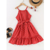 Dievčenské šaty - Shein šaty veľkosť 130 (G40N001 Red Shein Polka Dot Dress 130) Dievčenské šaty - Shein šaty veľkosť 130 (G40N001 Red Shein Polka Dot Dress 130)