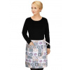 Brotex Kuchynská zástera do pása patchwork love Brotex Kuchynská zástera do pása patchwork love
