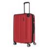 Travelite City 4w M Red kufor + menovka na kufor Travelite City 4w M Red kufor + menovka na kufor