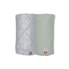 LODGER Swaddler Solid Matcha 2balenie 110 x 110 cm Peppermint/Blue Fogg LODGER Swaddler Solid Matcha 2balenie 110 x 110 cm Peppermint/Blue Fogg