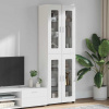 vidaXL Highboard s poličkou Biela 60 x 35 x 182 cm Kompozitné drevo vidaXL Highboard s poličkou Biela 60 x 35 x 182 cm Kompozitné drevo