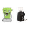 Ascaso Dream ONE, Fresh Pistachio + Ascaso H64, black Ascaso Dream ONE, Fresh Pistachio + Ascaso H64, black