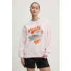 Superdry Bavlnená mikina Superdry W2012247A.D7F ružová XS Superdry Bavlnená mikina Superdry W2012247A.D7F ružová XS