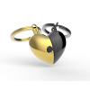 MTM - KĽÚČENKA - Dvojsrdce zlato-čierne MTM - KĽÚČENKA - Dvojsrdce zlato-čierne