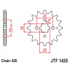 JT Reťazové koliečko JT JTF 1425-15 15T, 428 JT Reťazové koliečko JT JTF 1425-15 15T, 428