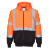 Portwest B315 Reflexná mikina s kapucňou oranžová/čierna 5XL Portwest B315 Reflexná mikina s kapucňou oranžová/čierna 5XL
