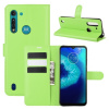 Peňaženkové kožené puzdro na Motorola Moto G8 Power Lite - Zelený Peňaženkové kožené puzdro na Motorola Moto G8 Power Lite - Zelený