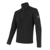 Pánska mikina krátky zips SENSOR MERINO UPPER čierna M Pánska mikina krátky zips SENSOR MERINO UPPER čierna M