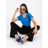 Blue cotton V-neck t-shirt BASIC modrá XL BASIC Feel Good 5904882227478 Blue cotton V-neck t-shirt BASIC modrá XL BASIC Feel Good 5904882227478