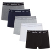 Reebok Mens 5 Pack Trunks Blk/Wht/Gry/Nvy L Reebok Mens 5 Pack Trunks Blk/Wht/Gry/Nvy L