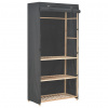 zahrada-XL 3-poschodový šatník sivý 79x40x170 cm látkový 248187 zahrada-XL 3-poschodový šatník sivý 79x40x170 cm látkový 248187