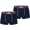 Fila MAN BOXERS 2 PACK tmavo modrá,červená Pánske boxerky S Fila MAN BOXERS 2 PACK tmavo modrá,červená Pánske boxerky S