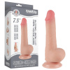 Lovetoy - dvojvrstvové realistické dildo s semenníkmi - 20 cm - naturálny Lovetoy - dvojvrstvové realistické dildo s semenníkmi - 20 cm - naturálny