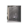 RAVAK MSDPS - 100/80 L sprch. dvere s pevnou stenou, ľavé 100 x 80 x 195 cm biela / transparent 0WLA4100Z1