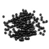 Galanterka Plastové voskové korálky / perly Glance Ø4 mm 10g - F75 černá Galanterka Plastové voskové korálky / perly Glance Ø4 mm 10g - F75 černá