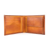 Pánska peňaženka z pravej kože č.8406 v tmavo žltej farbe, ručne natieraná Pánska peňaženka z pravej kože č.8406 v tmavo žltej farbe, ručne natieraná