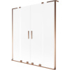 Mexen Velar L Duo, 2-krídlová posuvná vaňová zástena 160 x 150 cm, 8mm sklo námraza, ružové zlato, 896-160-003-32-60 Mexen Velar L Duo, 2-krídlová posuvná vaňová zástena 160 x 150 cm, 8mm sklo námraza, ružové zlato, 896-160-003-32-60