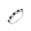 Lillian Vassago Zlatý prsteň so zafírmi a diamantmi LLV59-DR001WS Veľkosť prsteňov: 55 Lillian Vassago Zlatý prsteň so zafírmi a diamantmi LLV59-DR001WS Veľkosť prsteňov: 55