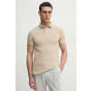Tommy Hilfiger polo tričko bavlnené s elastanom MW0MW17771. béžová S Tommy Hilfiger polo tričko bavlnené s elastanom MW0MW17771. béžová S