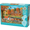 COBBLE HILL Rodinné puzzle Rybník pri chalupe 350 dielikov COBBLE HILL Rodinné puzzle Rybník pri chalupe 350 dielikov