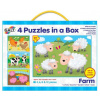 4 Puzzle v krabici - Farma - Galt Domácí zvířátka 4v1 4,6,8,12 dielov 4 Puzzle v krabici - Farma - Galt Domácí zvířátka 4v1 4,6,8,12 dielov