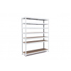 Policový regál Trestles RH 2200x1400x450, nosnosť 1750 kg, 7 políc Farba: biela, Typ police: drevená MDF 5,4 mm Policový regál Trestles RH 2200x1400x450, nosnosť 1750 kg, 7 políc Farba: biela, Typ police: drevená MDF 5,4 mm