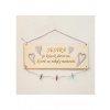 LYMFY | Drevená tabuľka 30x11cm Sestra | prírodné drevo LYMFY | Drevená tabuľka 30x11cm Sestra | prírodné drevo