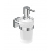 Kludi Vela S Dávkovač mydla s držiakom, sklo/chróm 2597605 Kludi Vela S Dávkovač mydla s držiakom, sklo/chróm 2597605