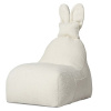 Krémovobiely detský sedací vak Funny Bunny – The Brooklyn Kids Krémovobiely detský sedací vak Funny Bunny – The Brooklyn Kids